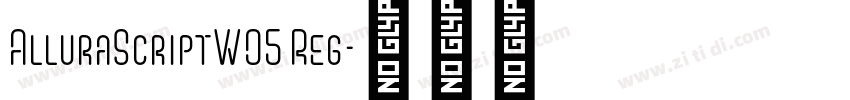 AlluraScriptW05 Reg字体转换